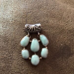 Elegant Silver and Lamar pendant